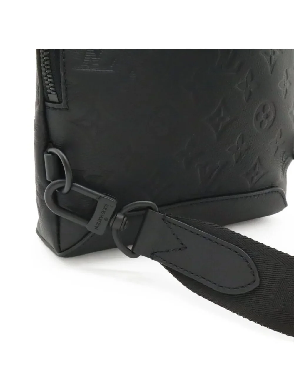 Louis Vuitton Monogram Shadow Duo Sling Bag Noir Black Coin